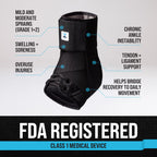 Ankle Brace Lace-Up Adjustable Support for Sprains

