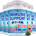 NEW AGE 8 in 1 Immune Support Capsules with Echinacea & D