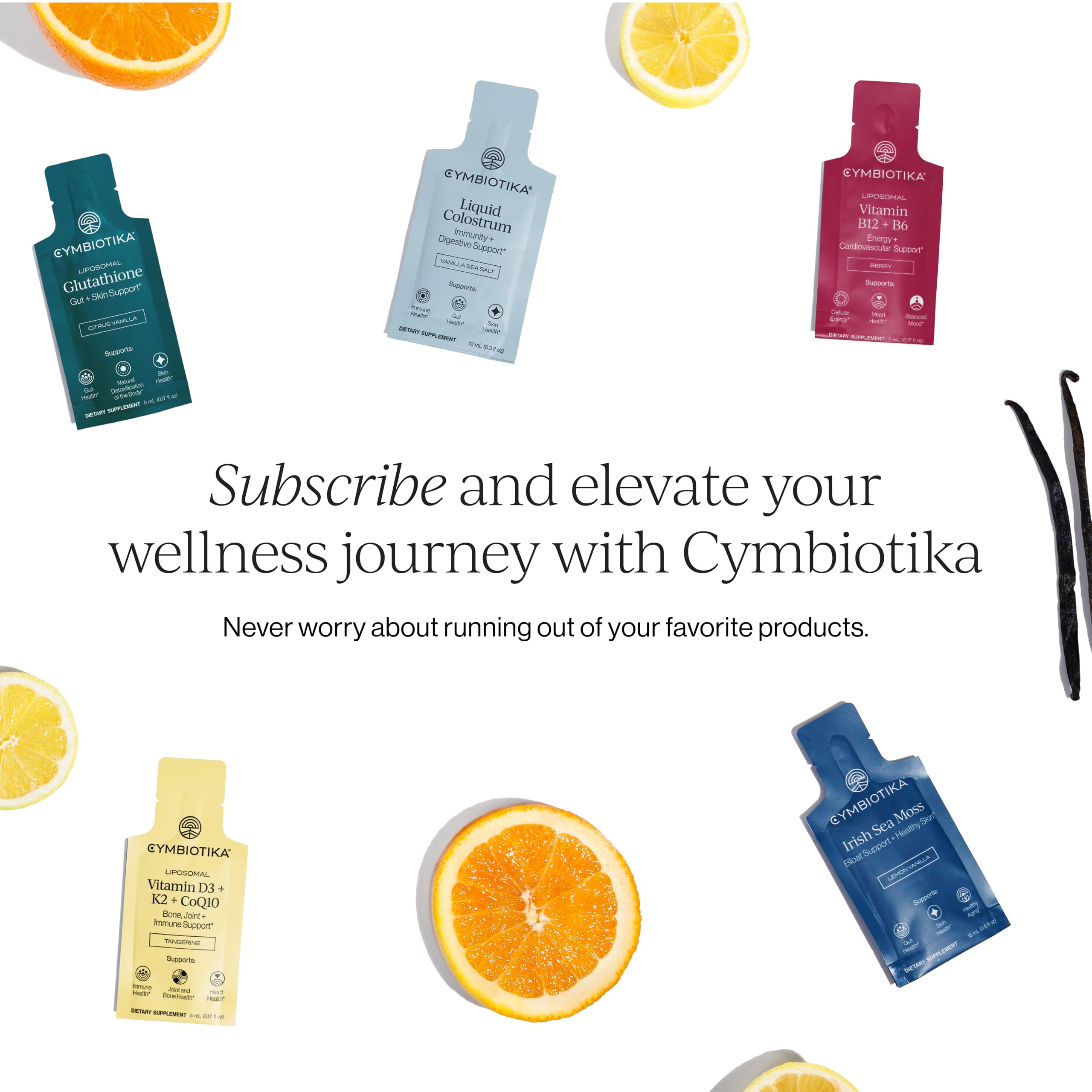 Cymbiotika Liposomal D3 + K2 + CoQ10 | Immune & Bone

