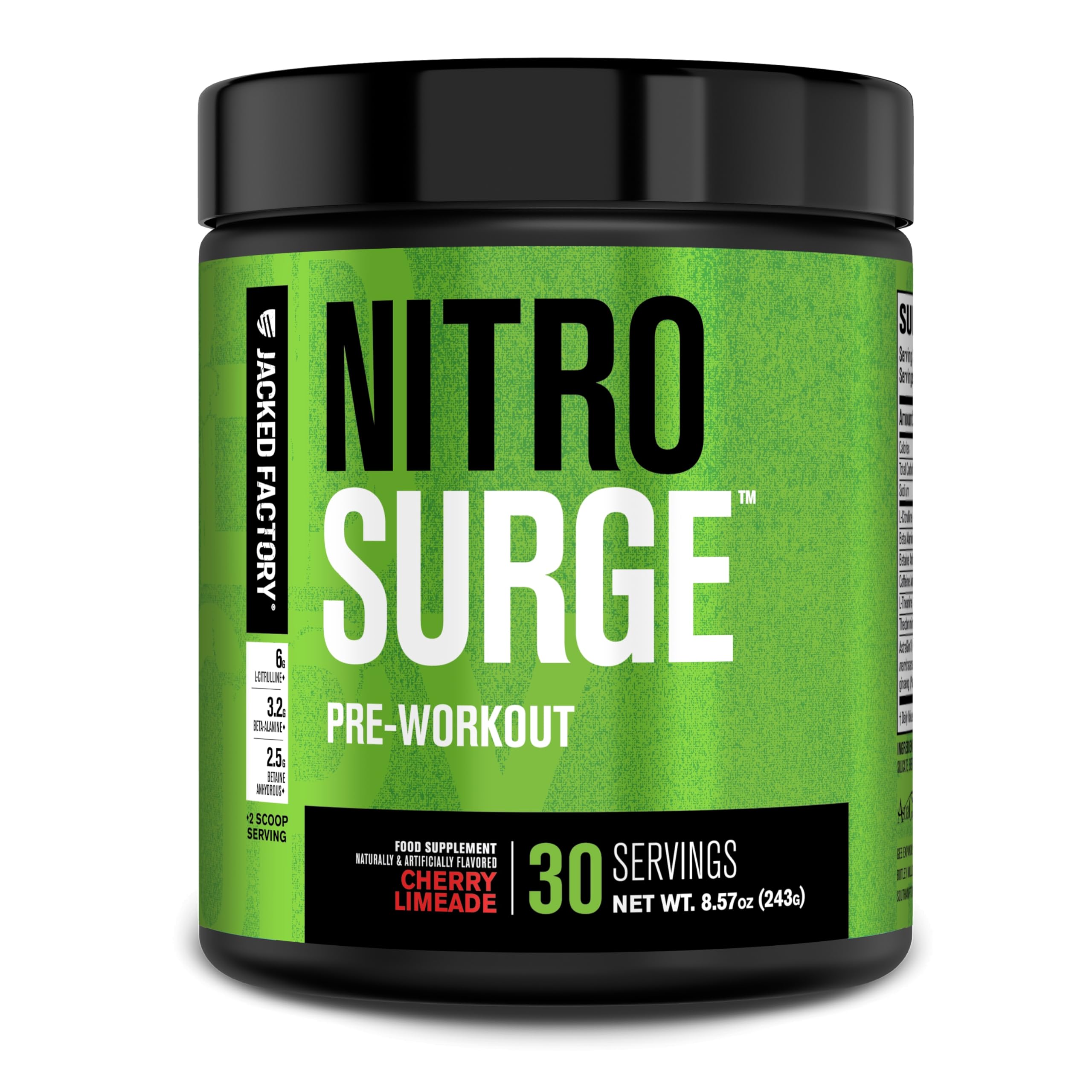 Jacked Factory Nitrosurge Pre-Workout Supplement | Energy

