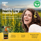 Herbify Mullein Drops Lung Cleanse | Respiratory Support

