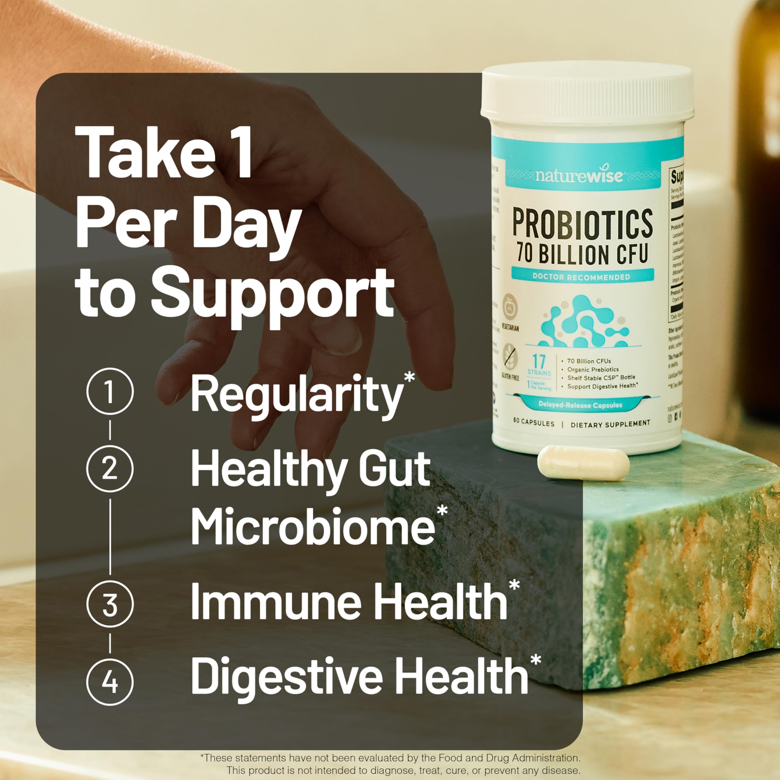 NatureWise Probiotics for Digestive & Immune Support

