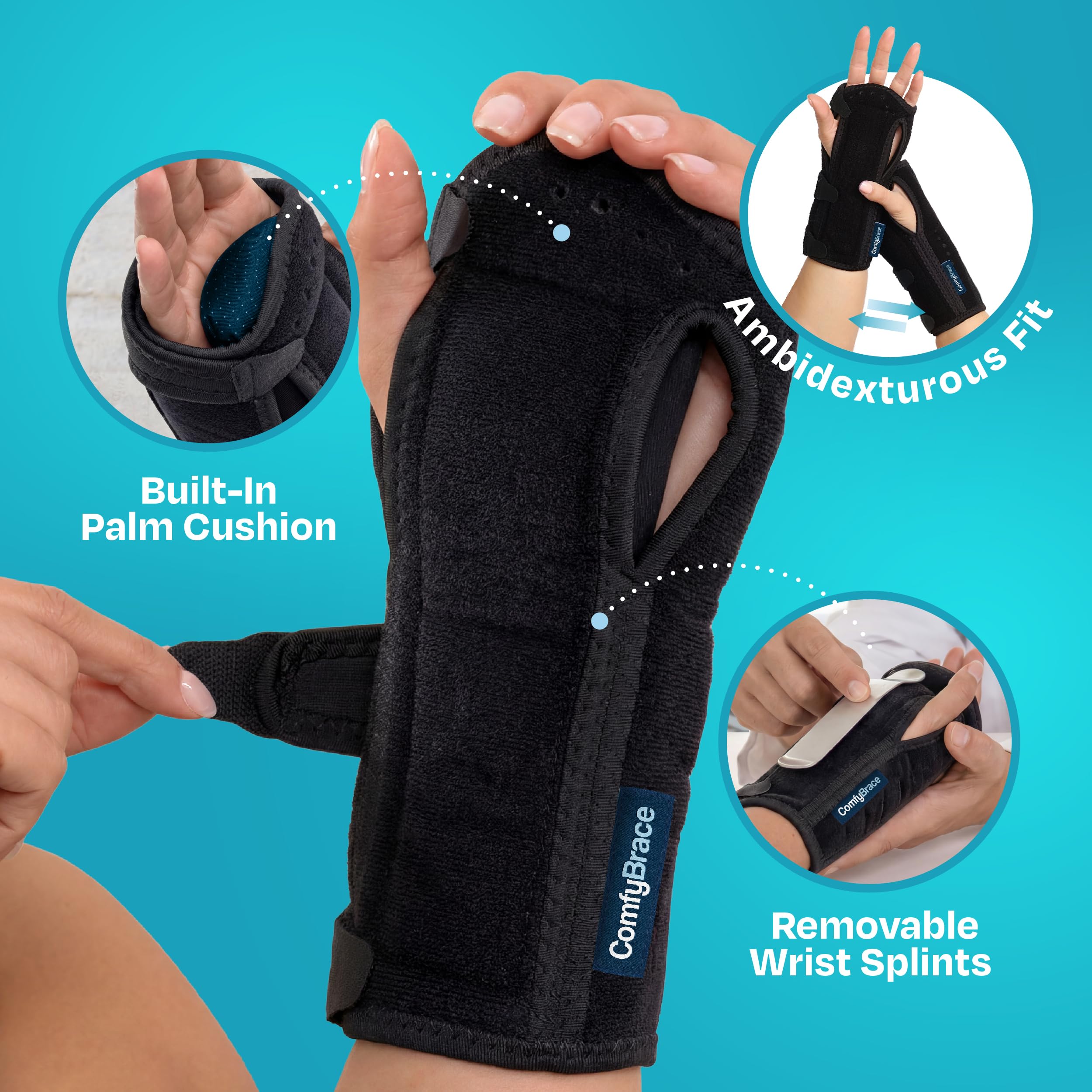 ComfyBrace Nighttime Wrist Brace for Carpal Tunnel

