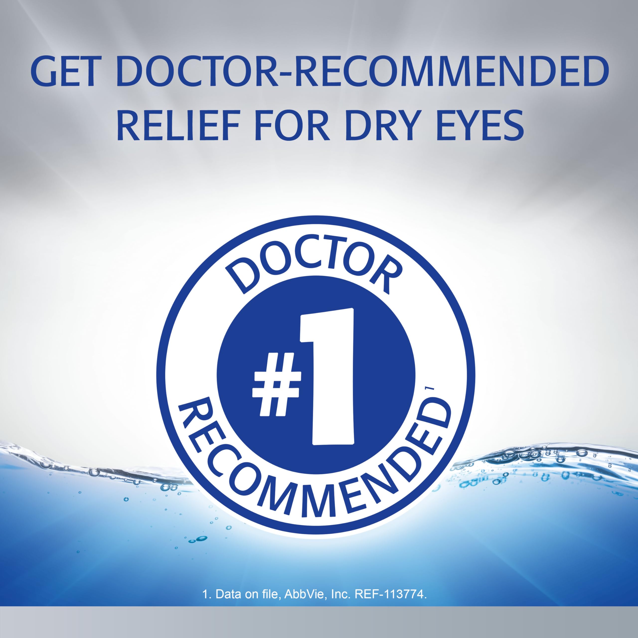 Refresh Optive Advanced Lubricant Eye Drops for Dry Eyes


