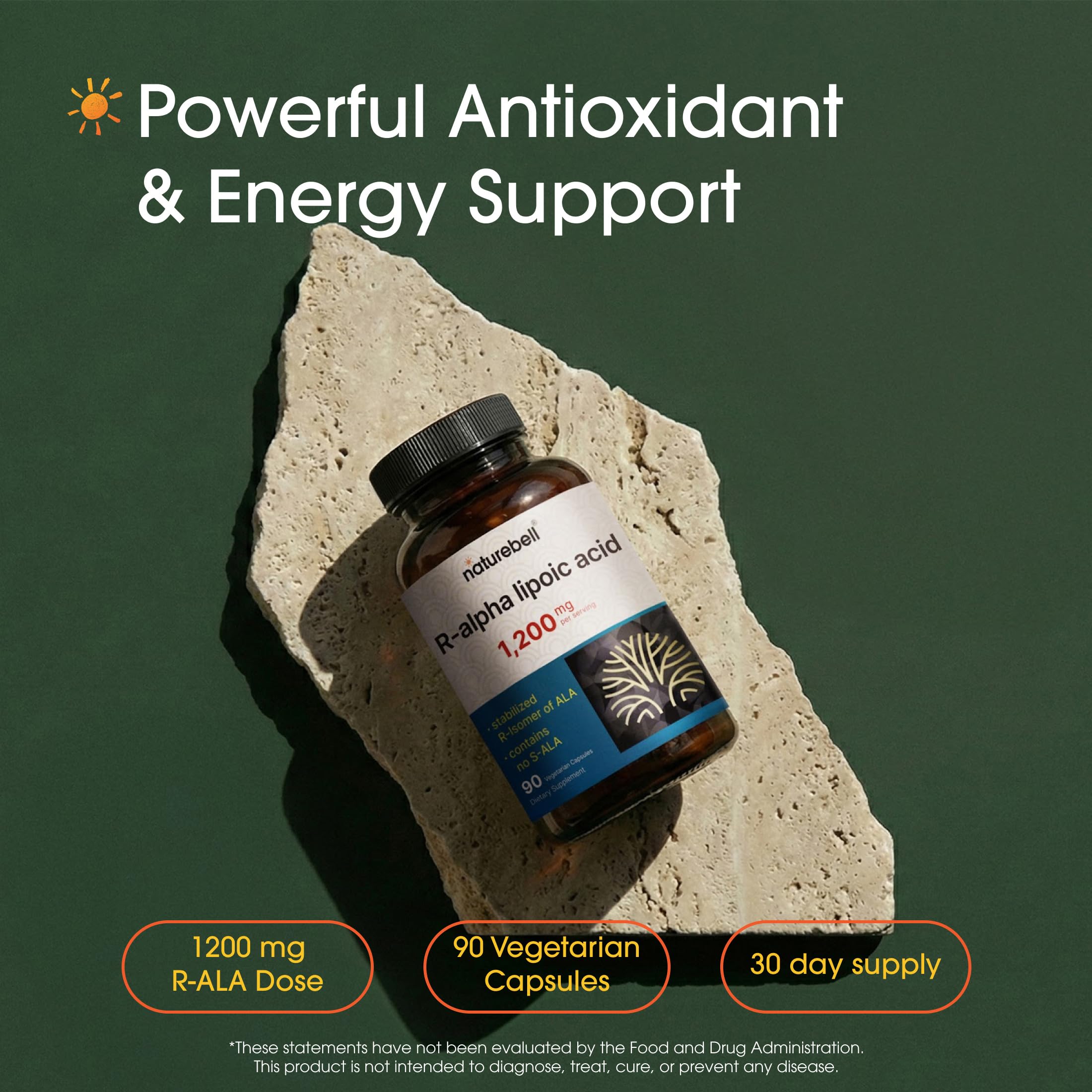 NatureBell R-Alpha Lipoic Acid | Stabilized R-Isomer


