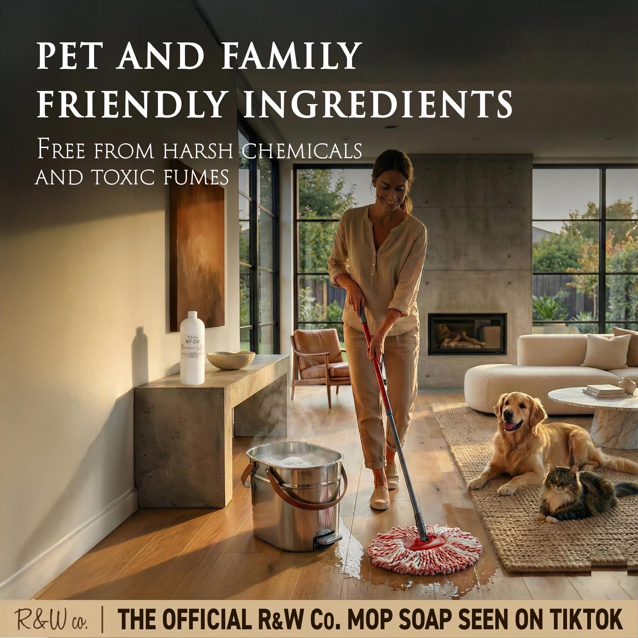 R&W CO Mop Soap for All Surfaces - Non-Toxic

