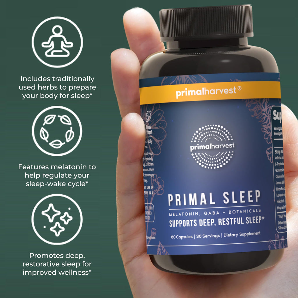 Primal Harvest Primal Sleep Support Supplement Melatonin

