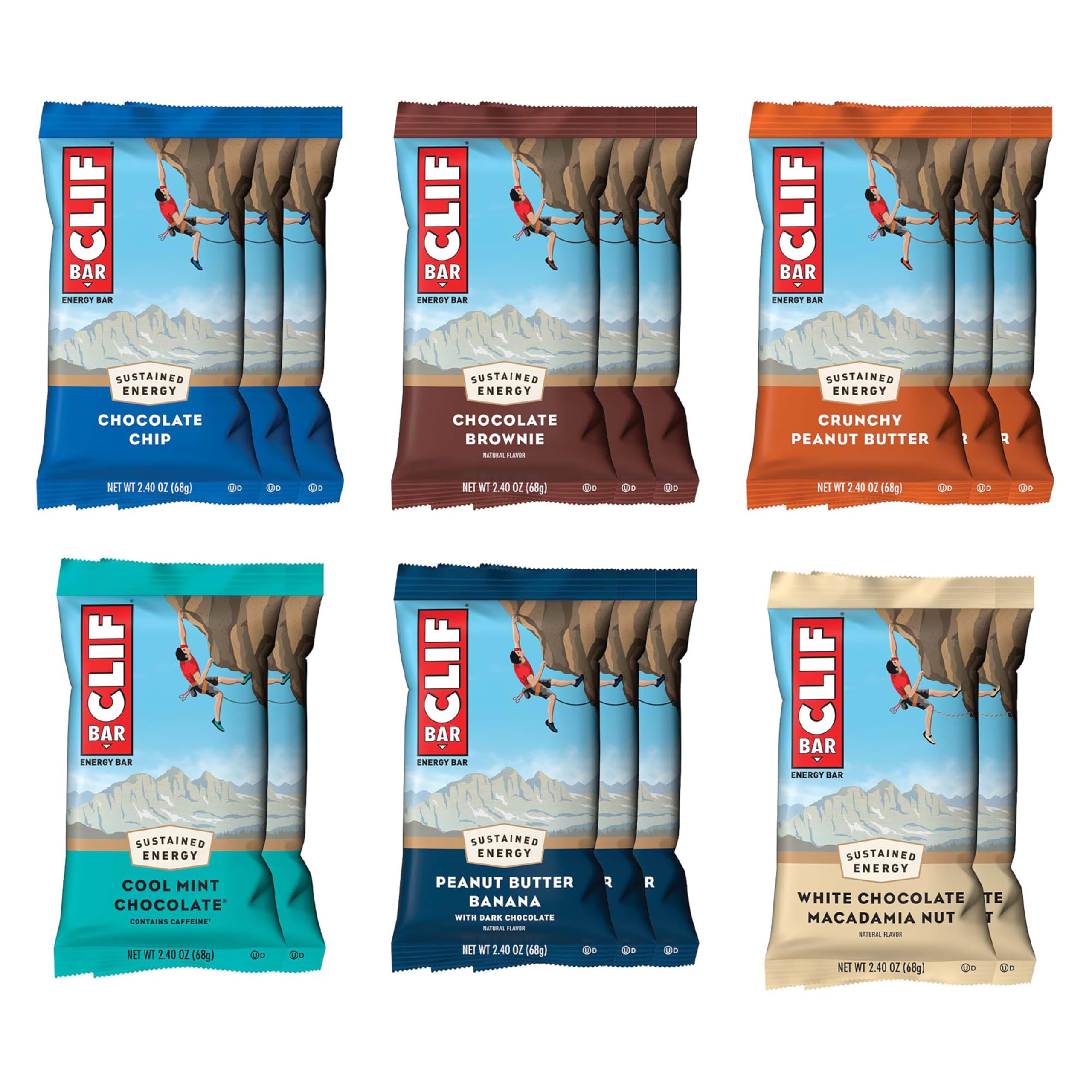 CLIF BAR Energy Bars - Plant-Based & Non-GMO

