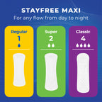 Stayfree Feminine Pads with Integrated Absorption

