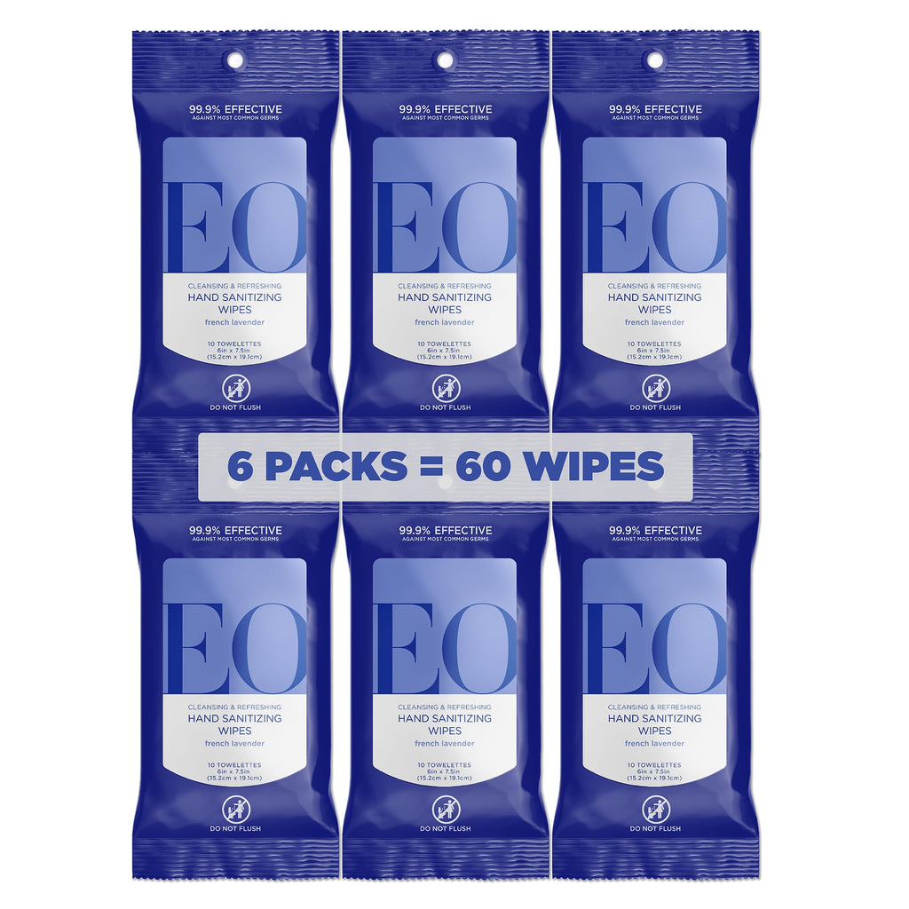EO Hand Sanitizer Wipes | Cruelty-Free, Benzalkonium-Free

