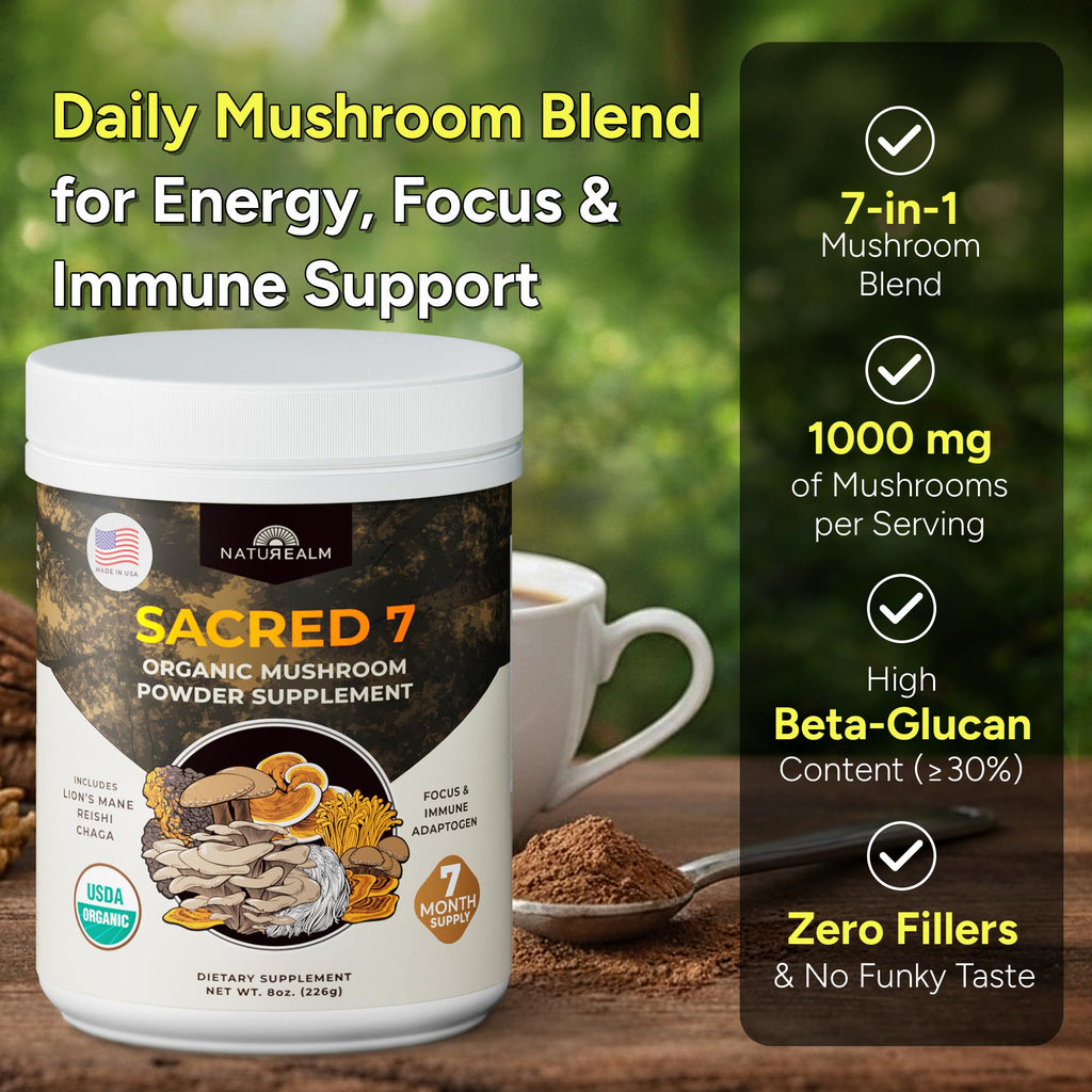 Sacred Organic Mushroom Powder Supplement | Naturealm


