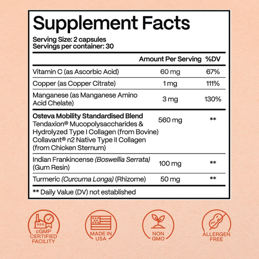 Osteva Joint Support for Women | Collagen & Turmeric

