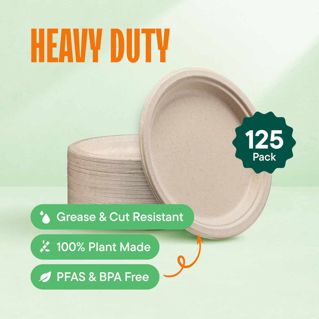 Eco-Friendly Disposable Plates | Plant-Based Dinnerware

