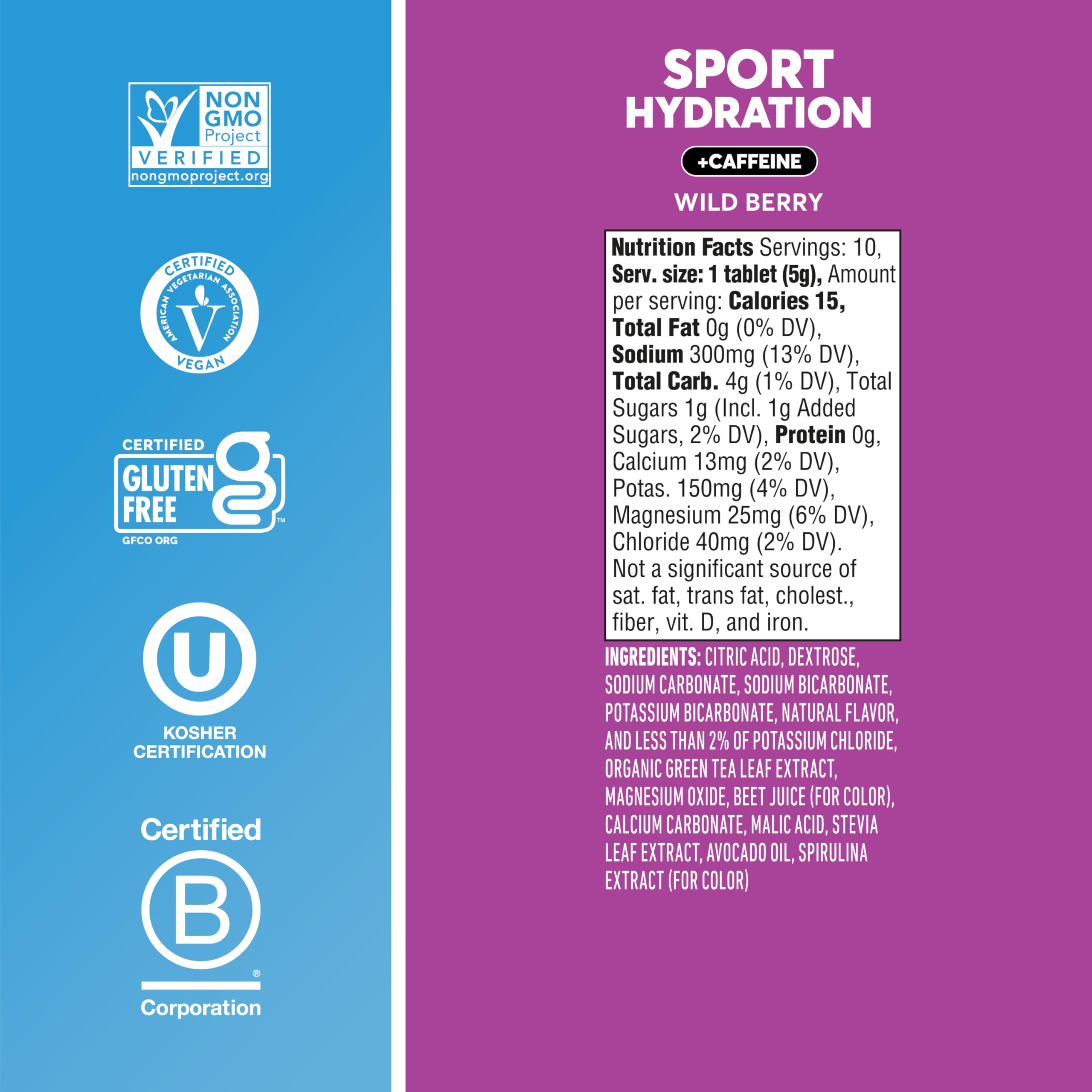 Nuun Hydration Electrolyte Drink Tablets with Caffeine

