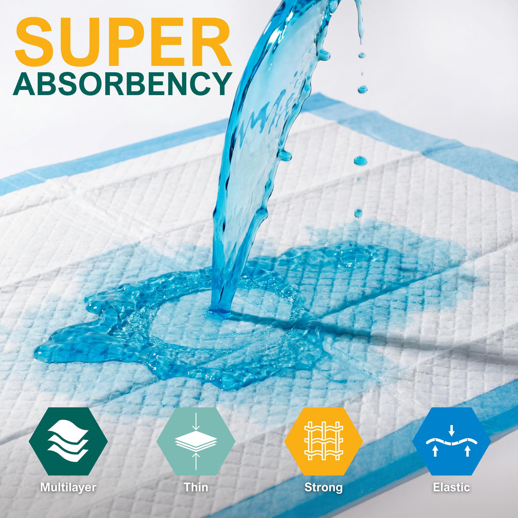 MED PRIDE Disposable Underpads for Bed and Pet Care

