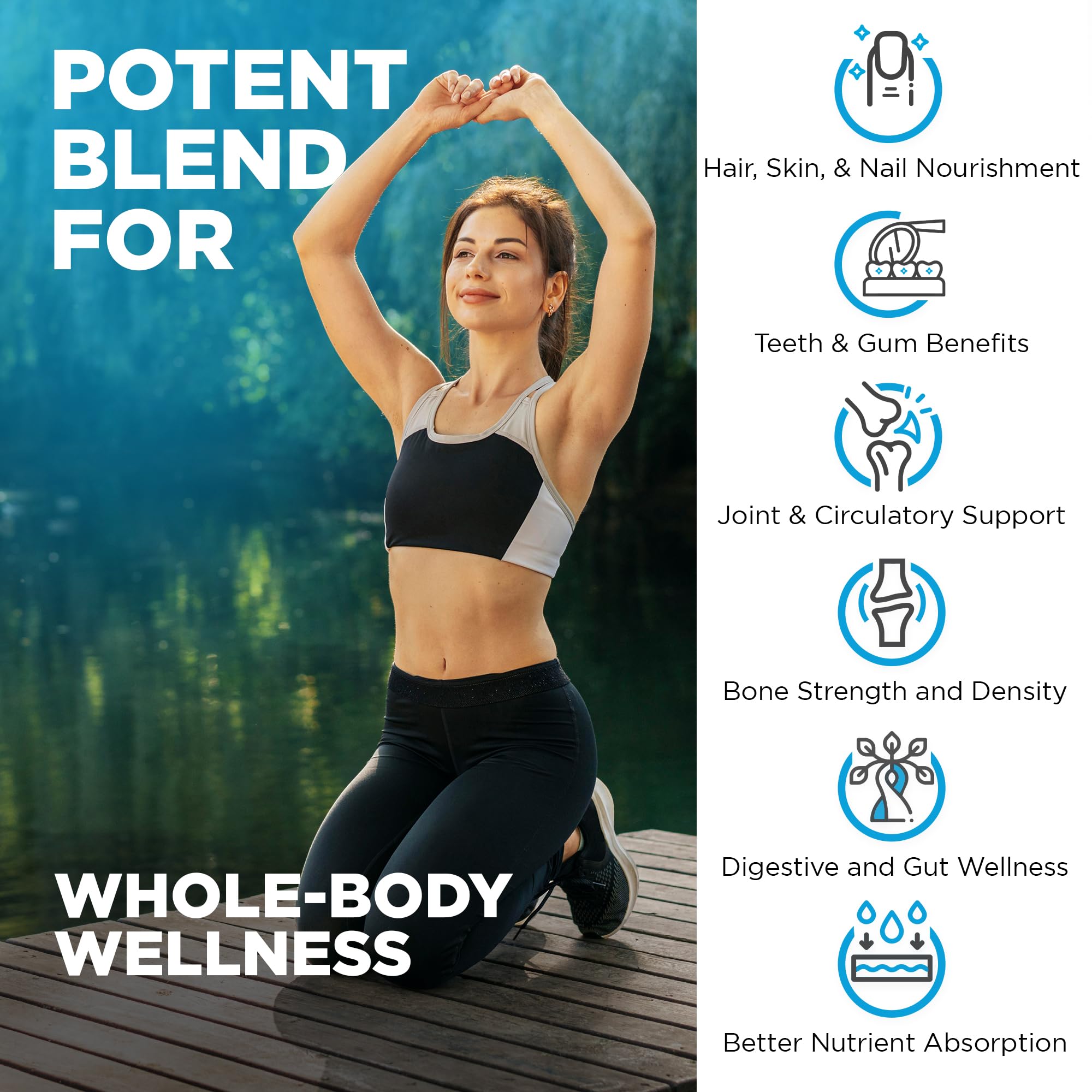 Nutrivein Multi Collagen Supplement for Joints, Hair & Skin

