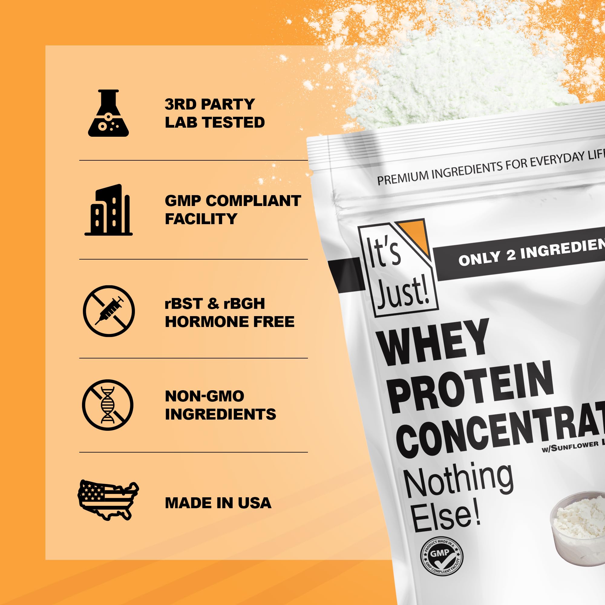 It's Just! Whey Protein Concentrate Powder

