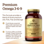 Solgar Omega Fatty Acid Softgels | Dietary Supplement

