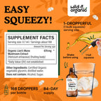 Lion's Mane Liquid Drops by Wild & Organic for Brain Support

