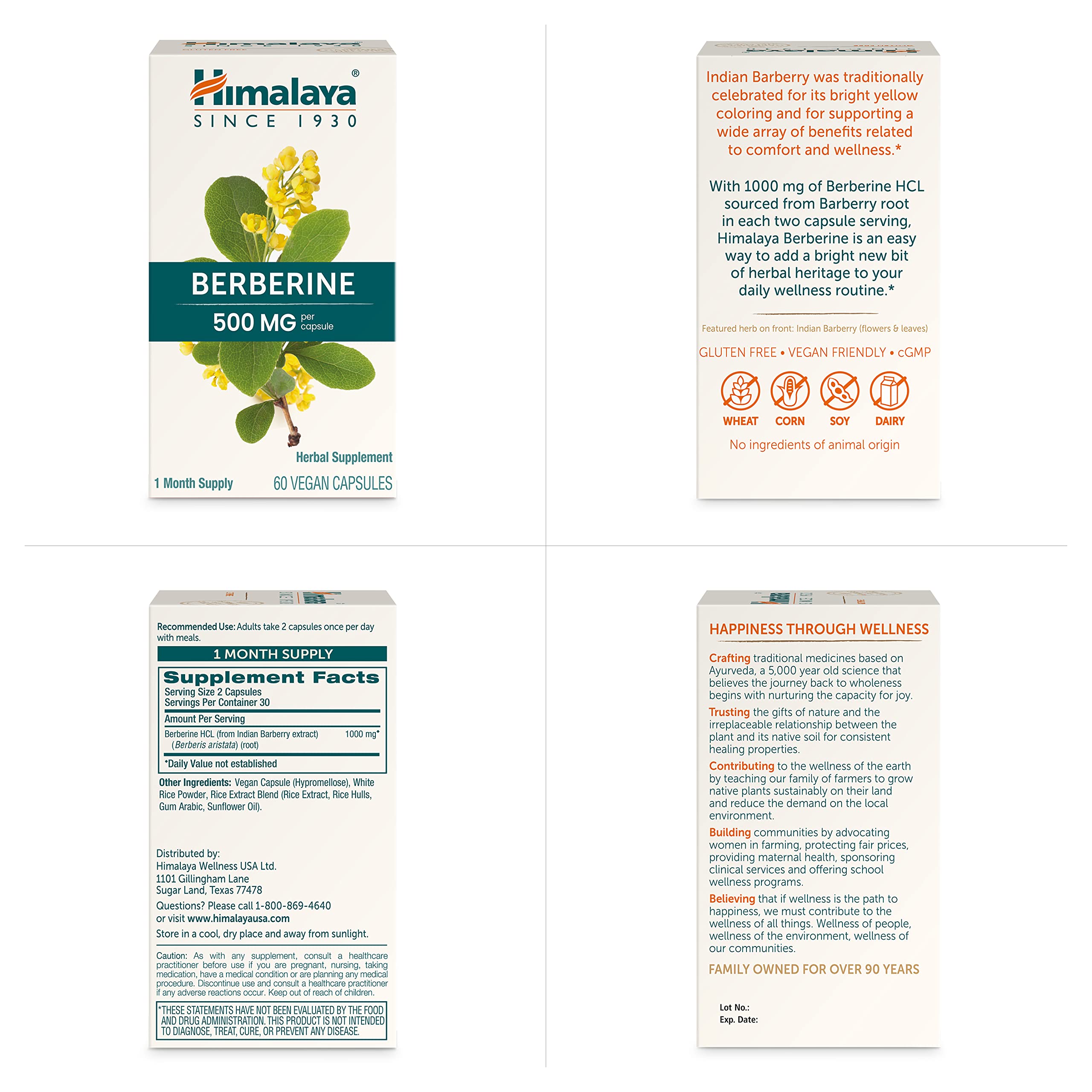 Himalaya Berberine HCL Supplement - Immune & Digestive

