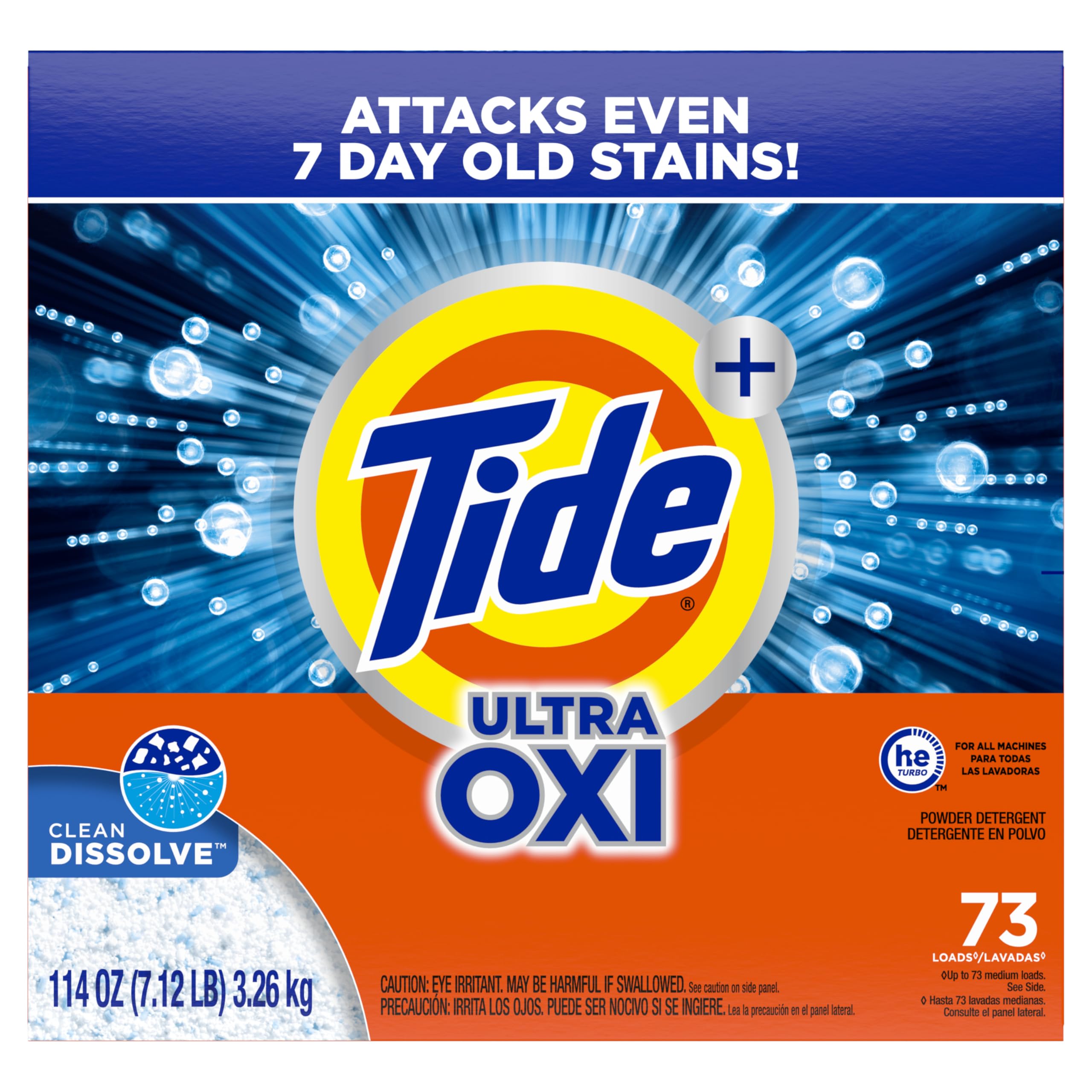 Tide Ultra OXI Powder Laundry Detergent Deep Clean for Colors

