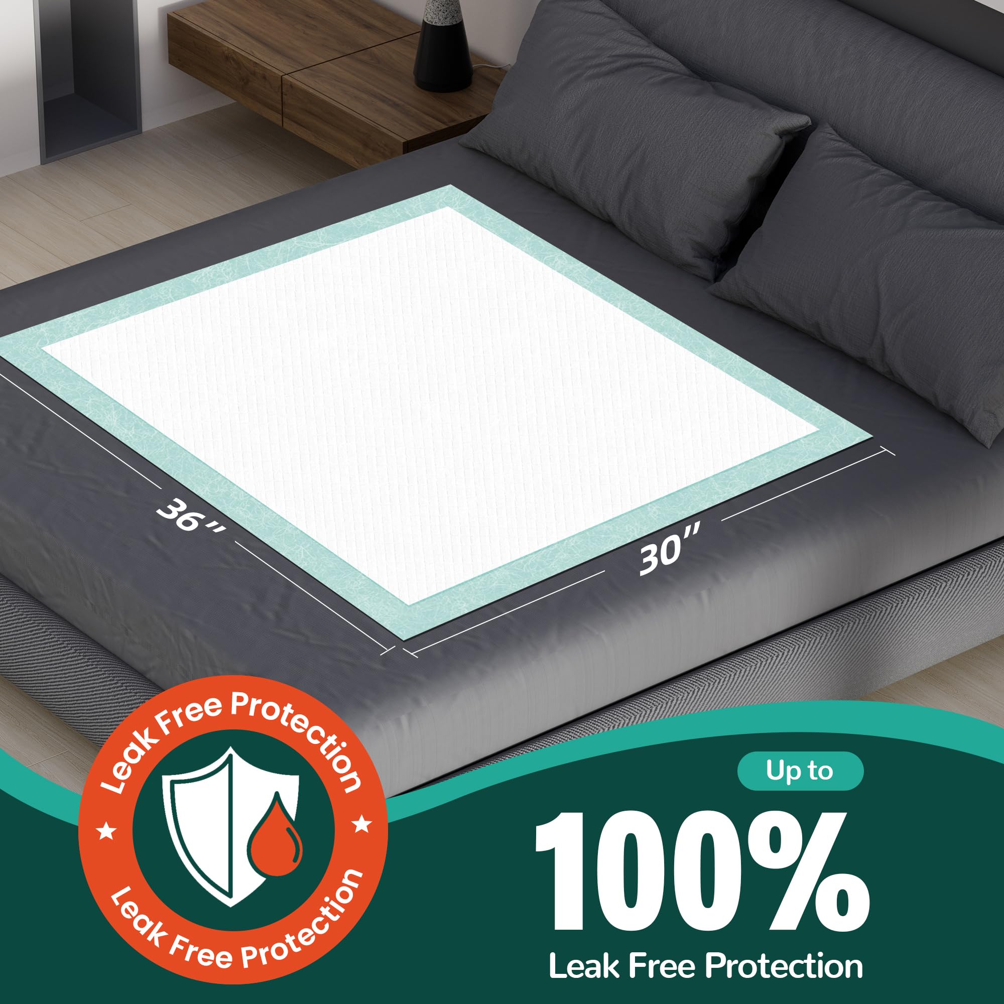 MILDPLUS Disposable Bed Pads for Incontinence

