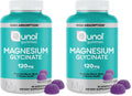 Qunol Magnesium Glycinate Gummies - 120 mg High-Absorption, Mixed Berry