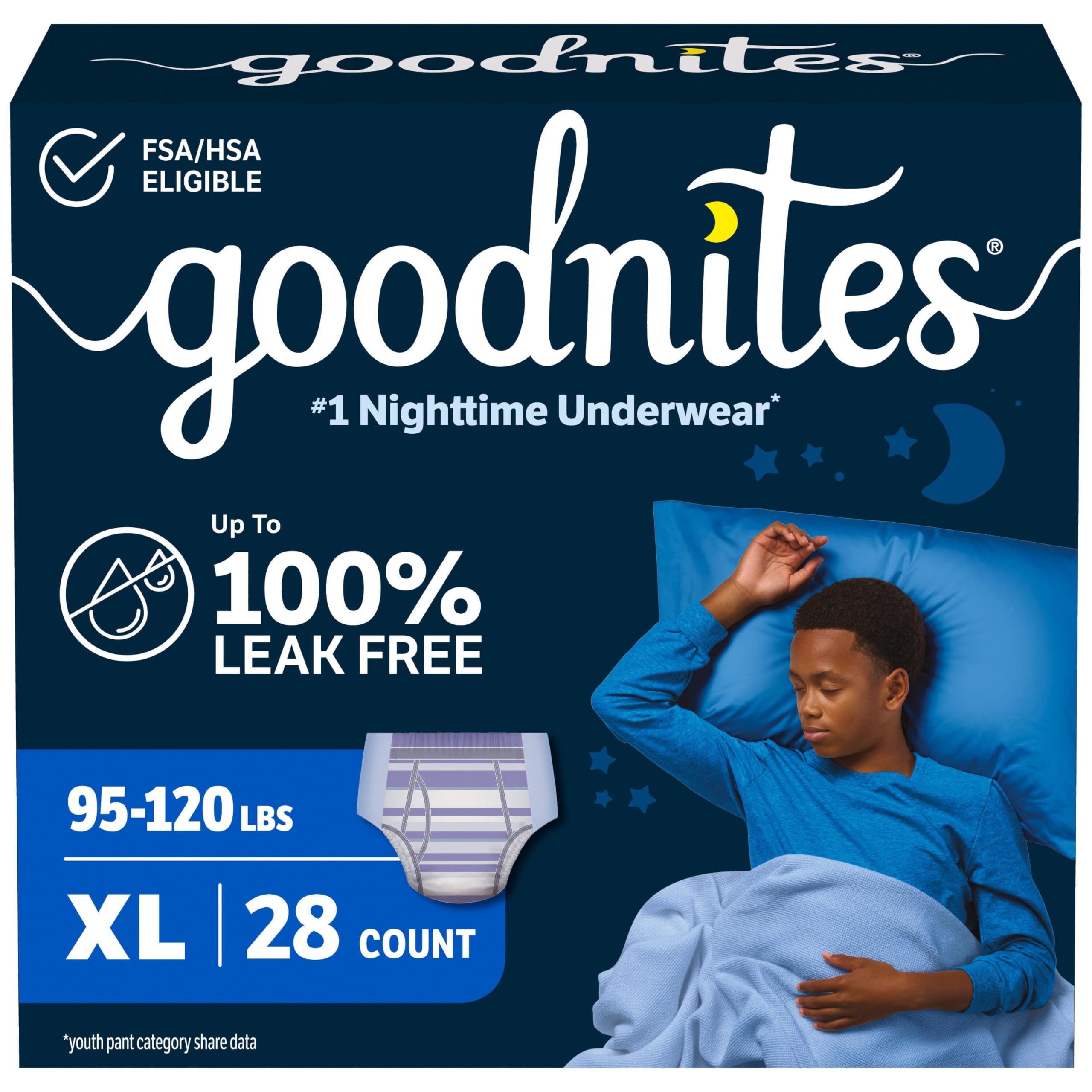 Goodnites Nighttime Bedwetting Underwear for Boys