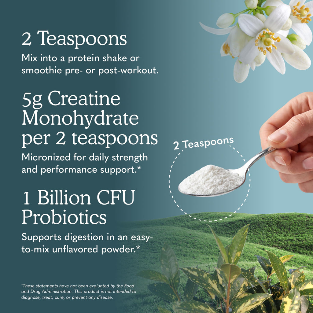 Garden of Life SPORT Creatine Monohydrate Powder Probiotics

