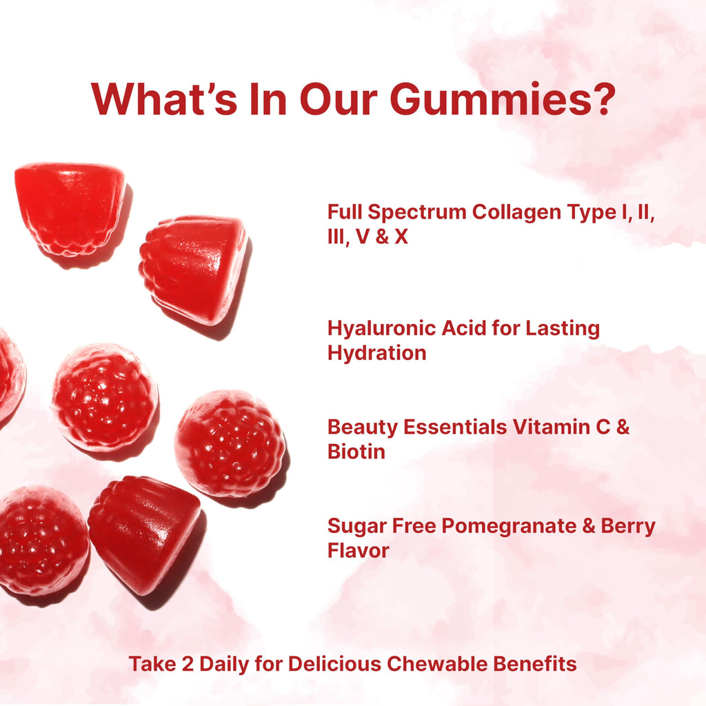 Micro Ingredients Multi Collagen Gummies | Chewable Collagen

