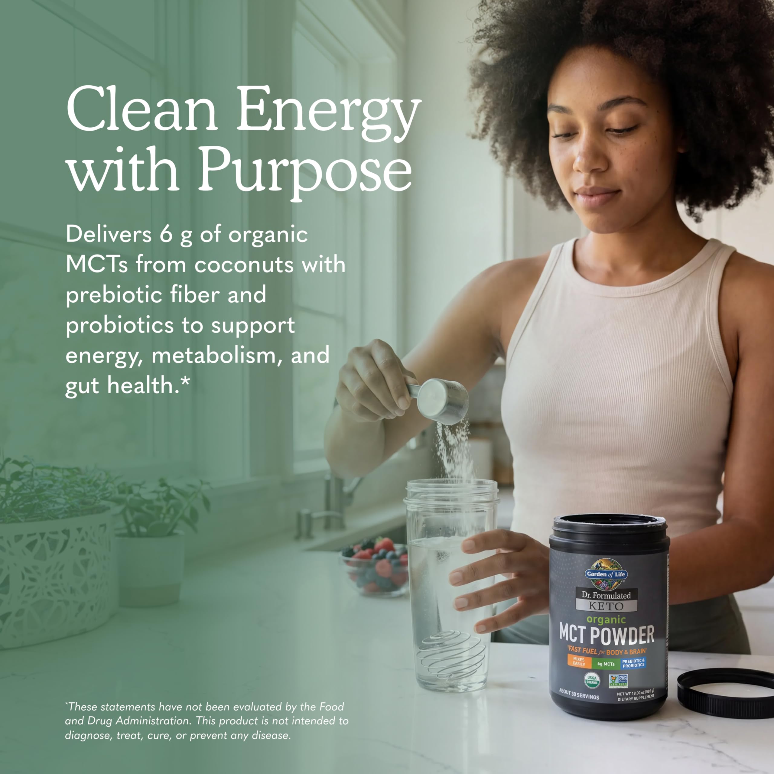 Garden of Life Organic MCT Powder with Coconut MCTs

