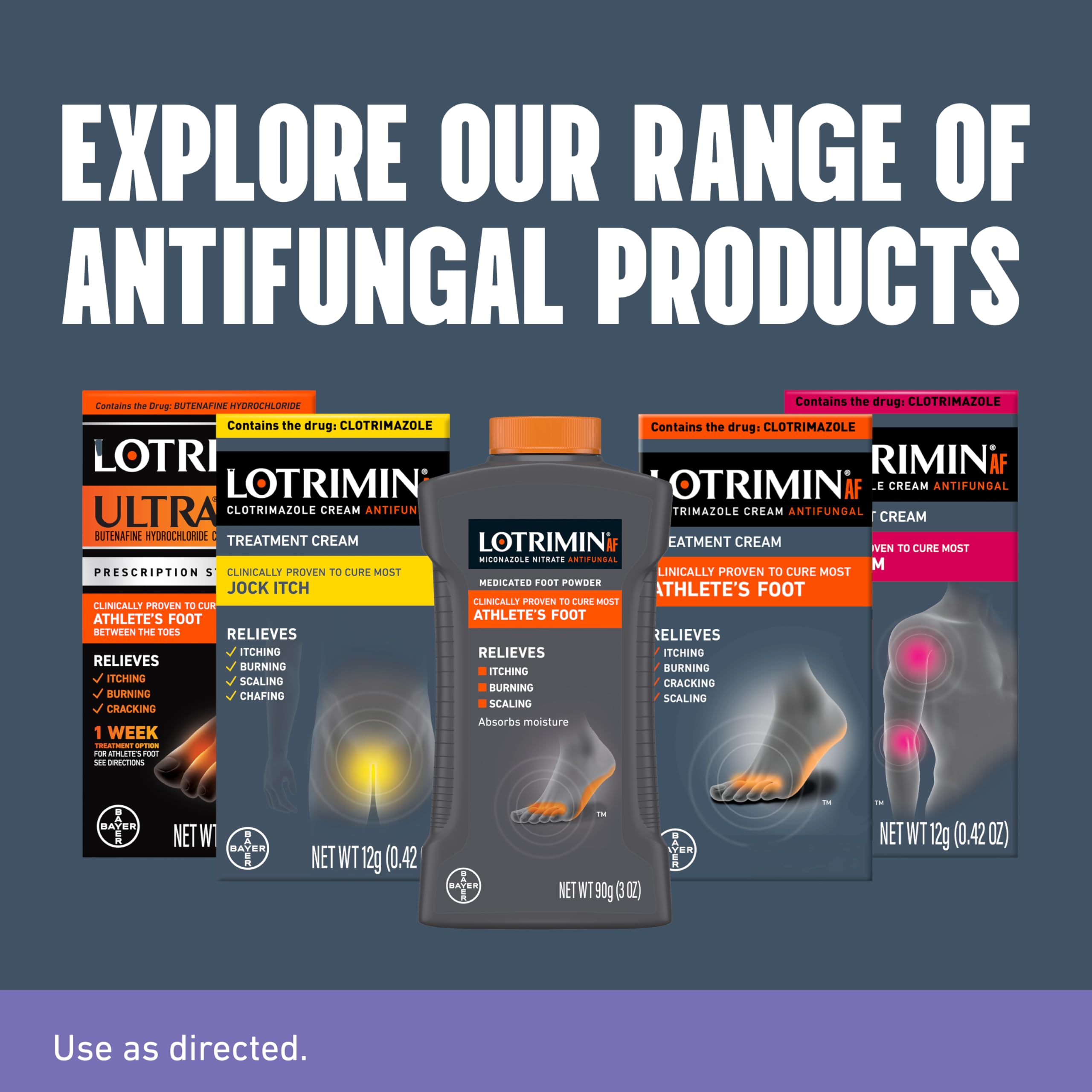 Lotrimin AF Daily Prevention Foot Powder Tolnaftate

