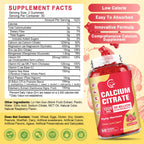 Calcium Citrate Gummies 1200 mg with D3 & K2 – Sugar Free

