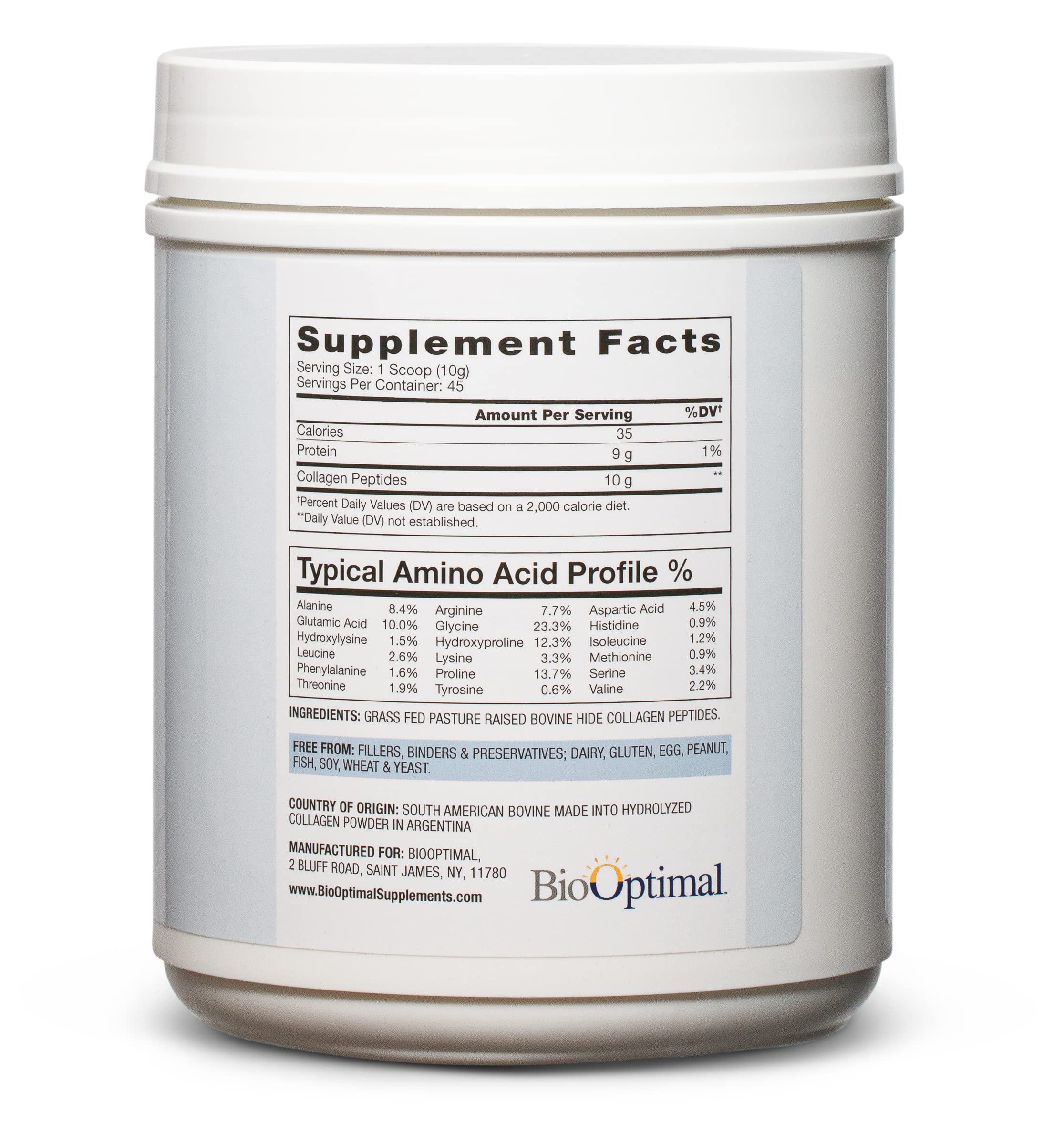 BioOptimal Collagen Peptides Supplement

