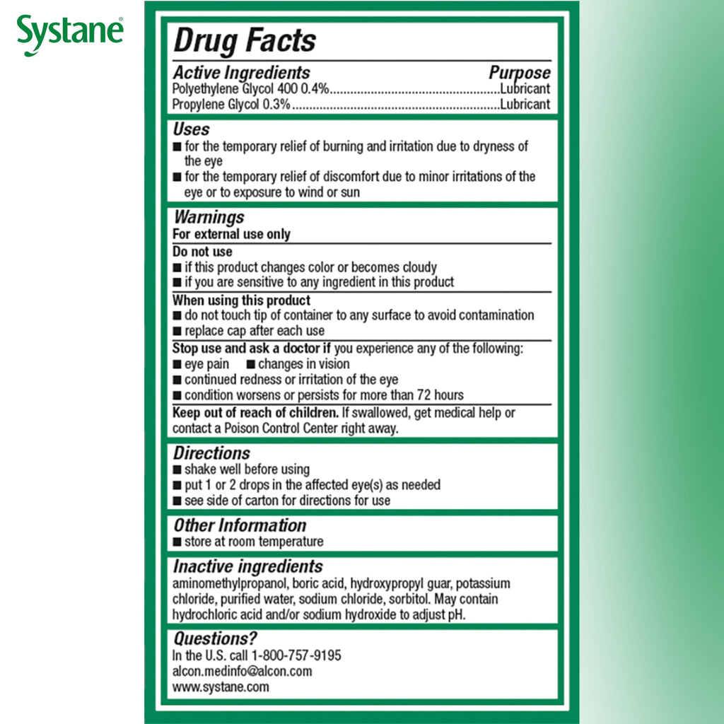 Systane Ultra Preservative-Free Eye Drops for Dry Eye Relief

