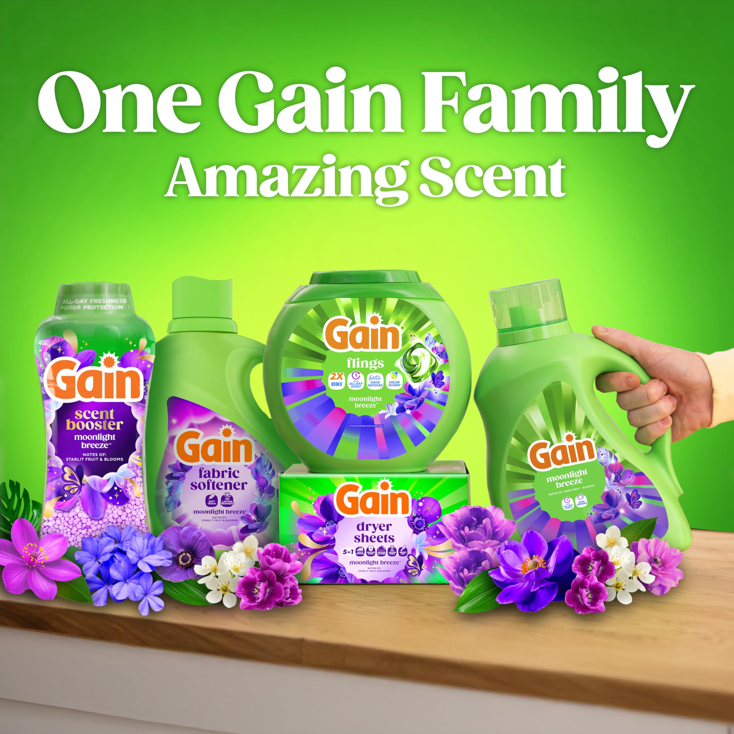Gain Flings Laundry Detergent Pods Odor Defense + Color Guard

