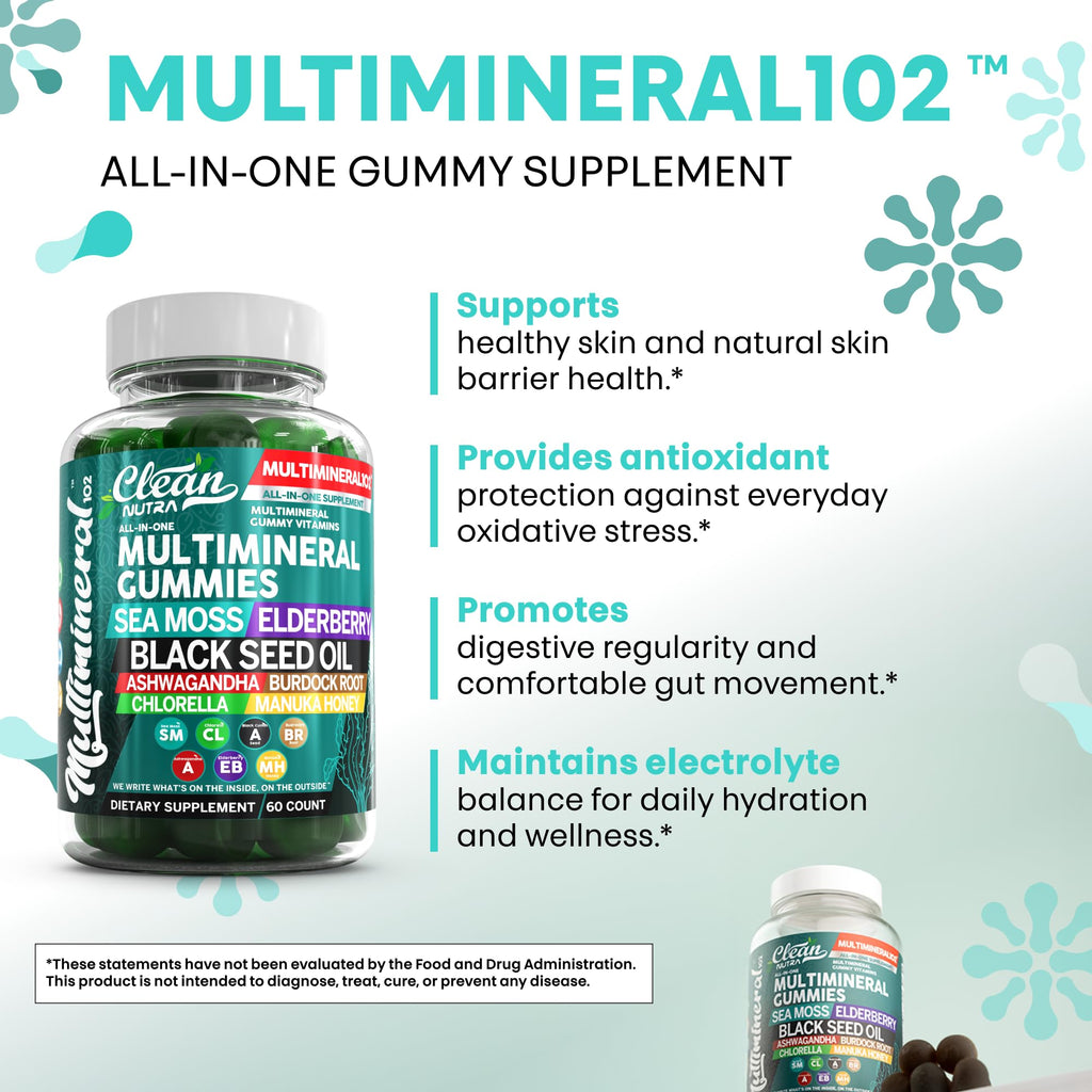 Sea Moss Gummies Multimineral Gummy Vitamins

