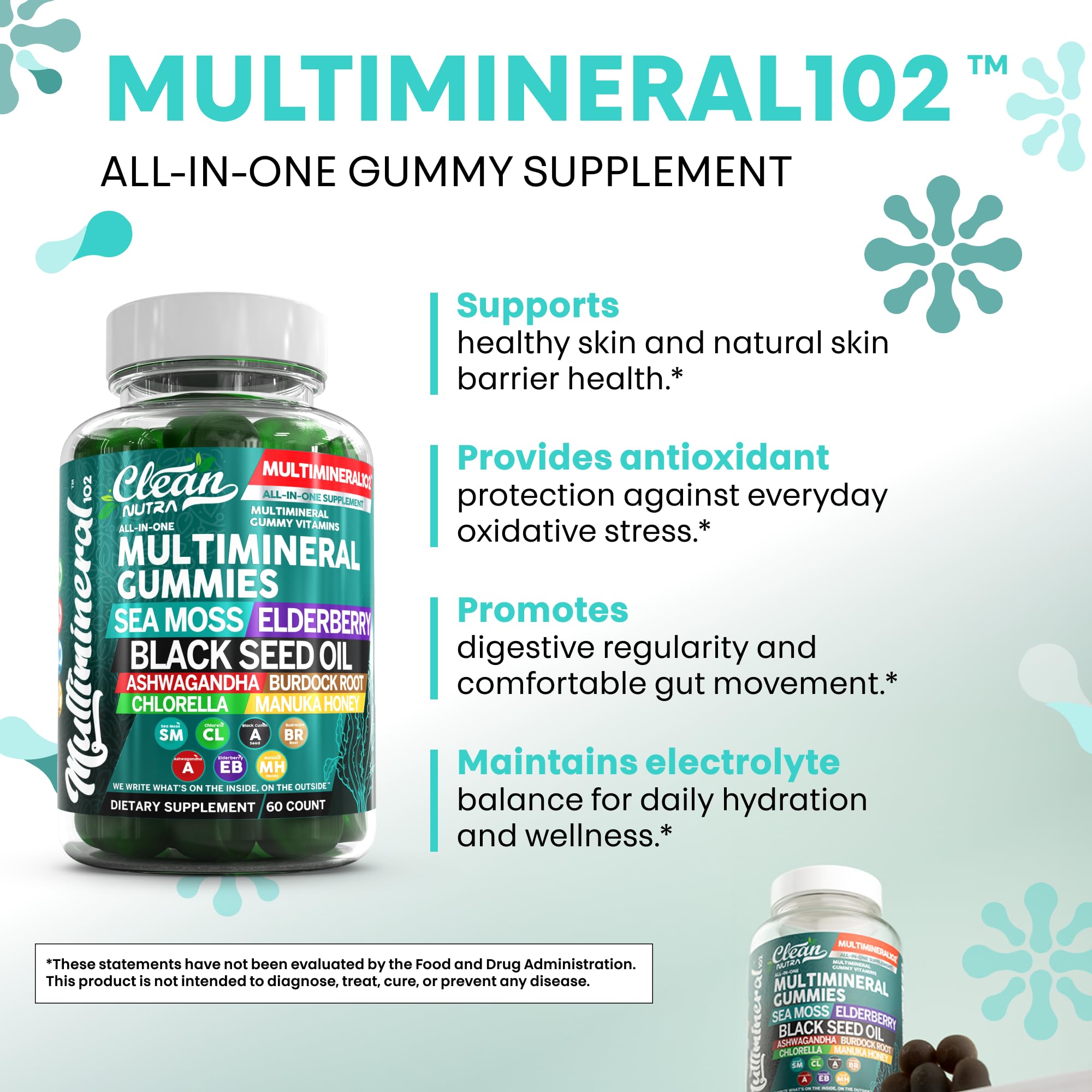 Sea Moss Gummies Multimineral Gummy Vitamins

