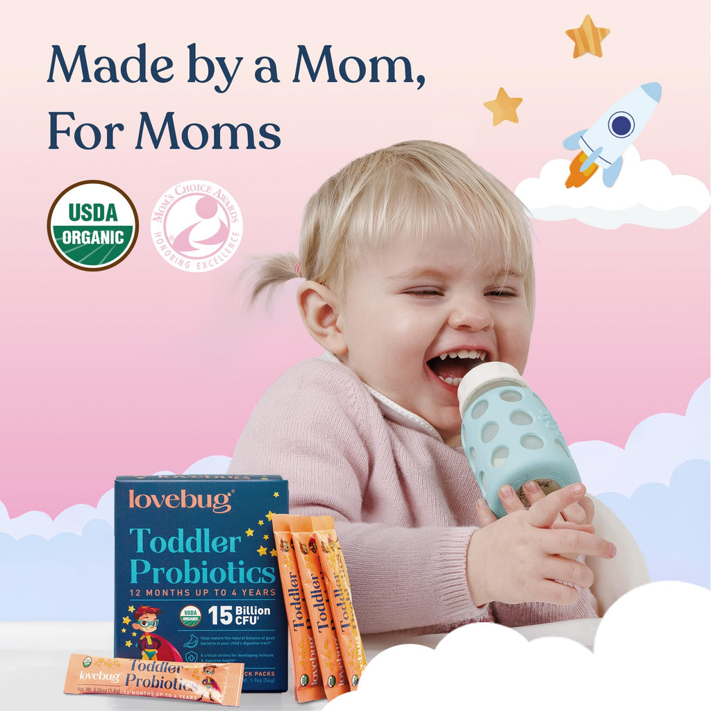LOVEBUG Kids Probiotic Powder for Digestive Health

