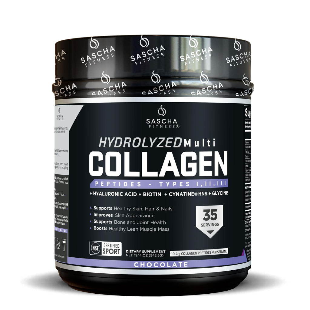 SASCHA FITNESS Collagen Peptides with Hyaluronic Acid

