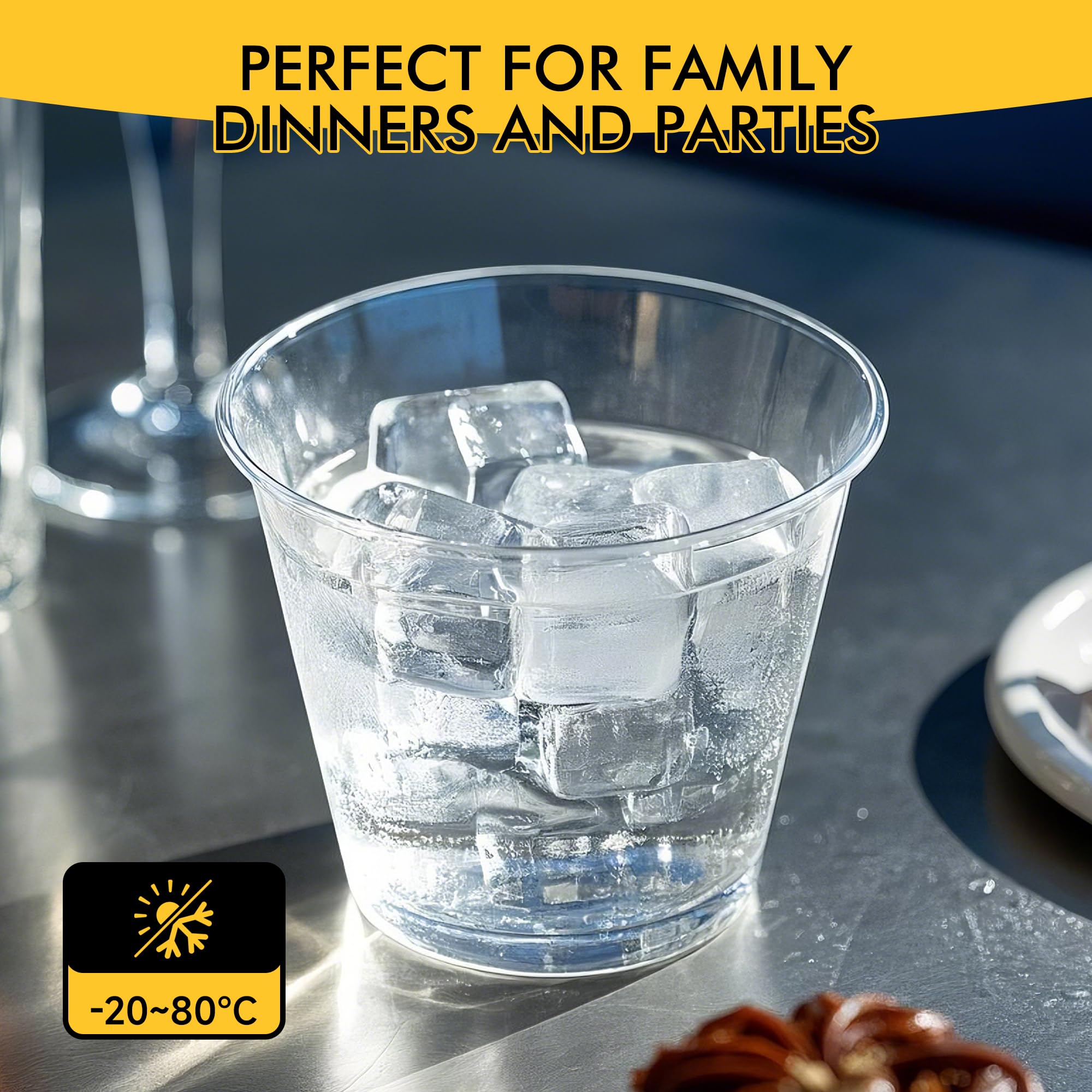 RACETOP Disposable Plastic Cups for Parties

