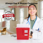 Alcedo Sharps Container for Home & Professional Use

