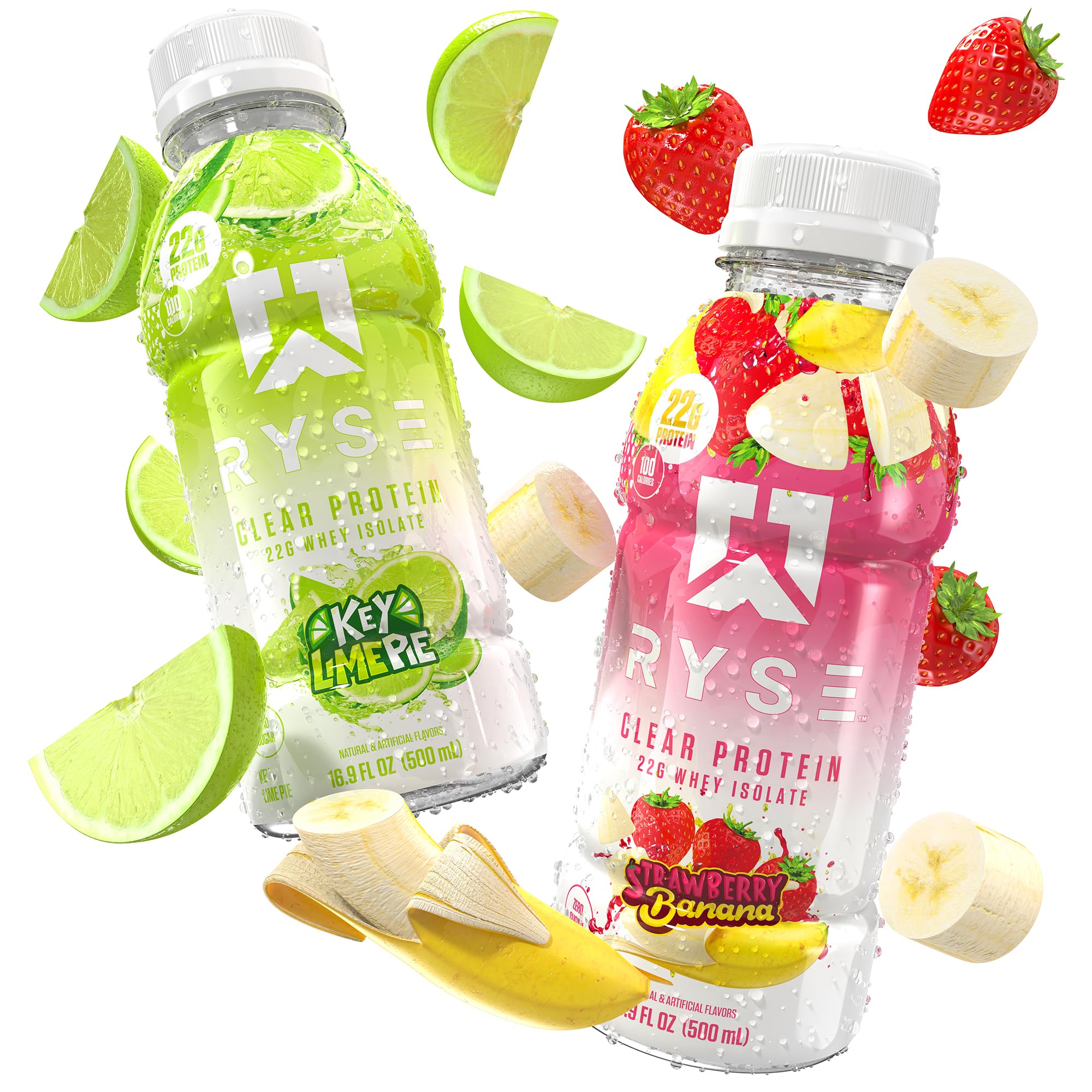 RYSE Clear Protein Drink - 22g Whey Isolate, Sugar-Free

