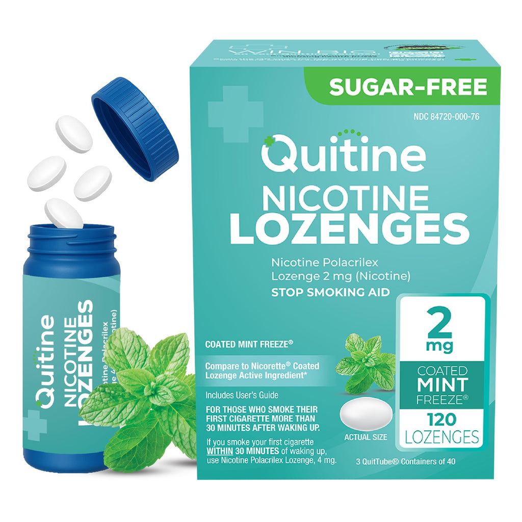 Quitine Nicotine Lozenges – OTC Cessation Aid


