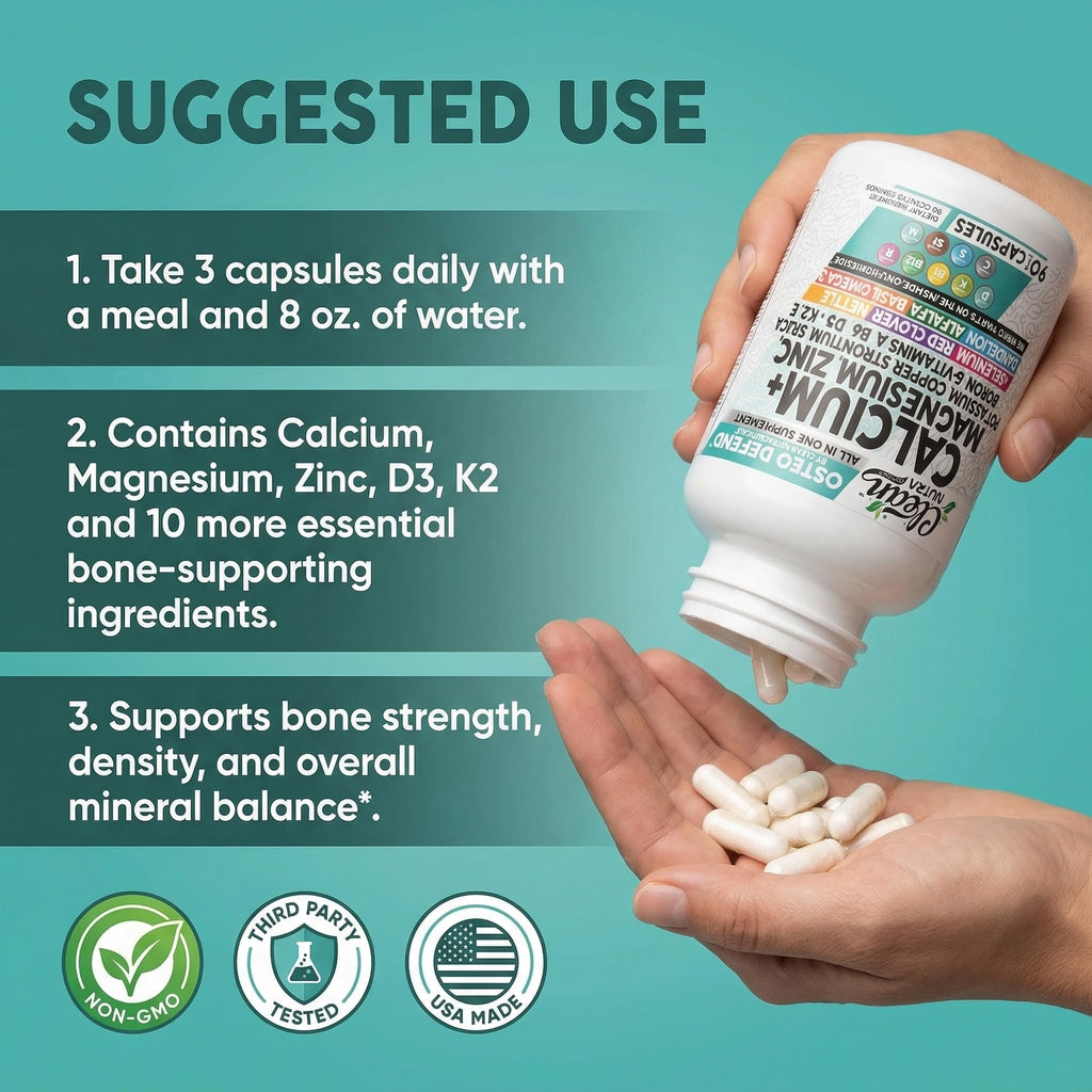 Osteo Defend Calcium Magnesium Zinc Supplement

