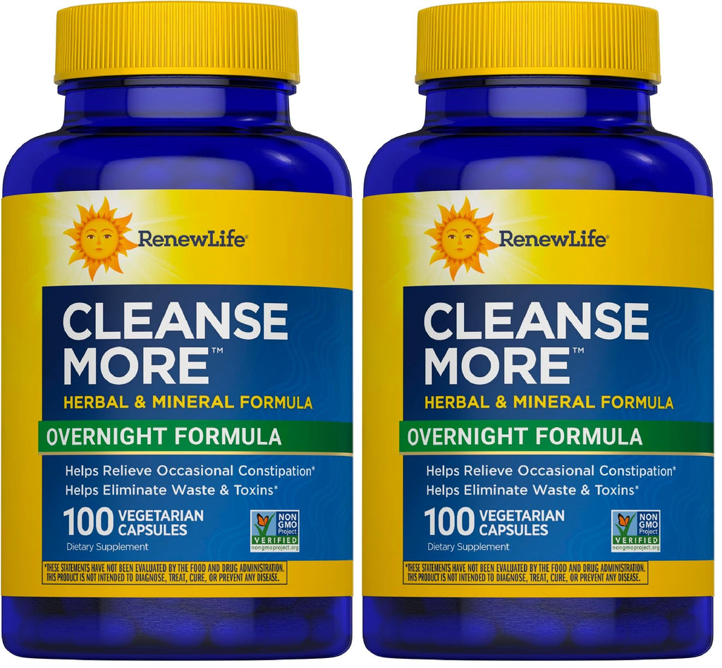 Renew Life Cleanse More Detox Capsules for Digestive Health