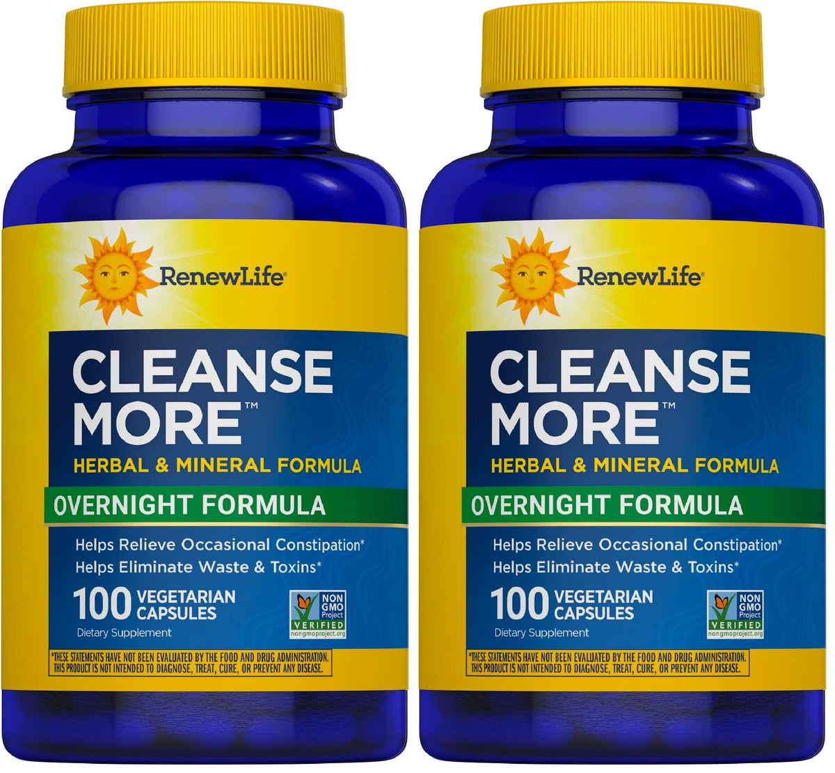 Renew Life Cleanse More Detox Capsules for Digestive Health