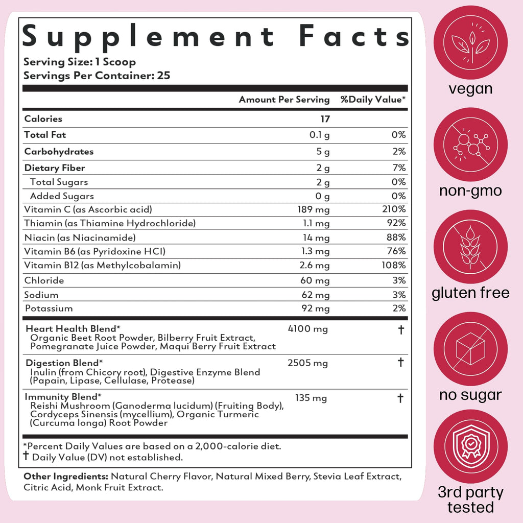 Natrava Beets+ Beet Root Powder - Vegan & Gluten-Free

