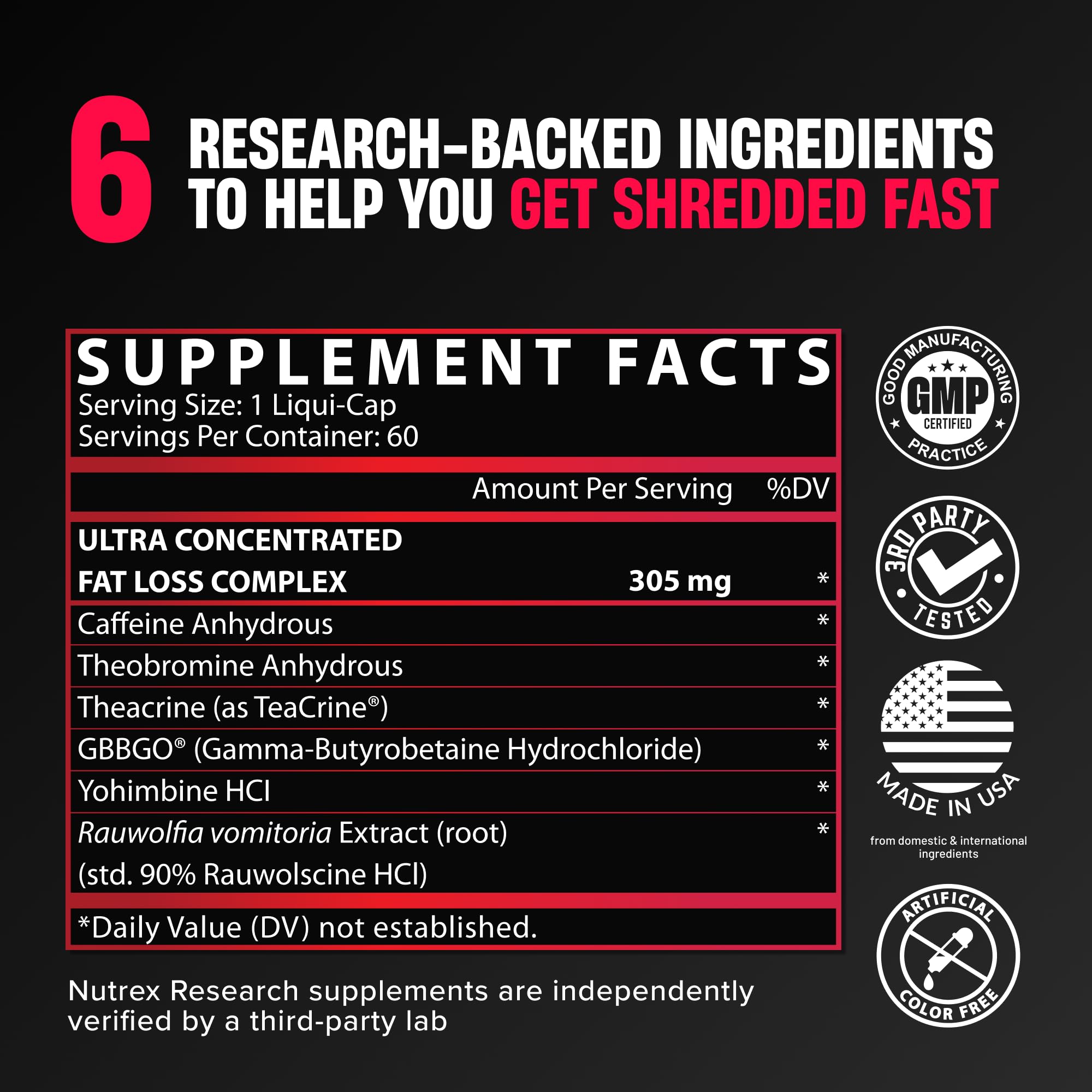 Nutrex Lipo-6 Black Thermogenic Fat Burner


