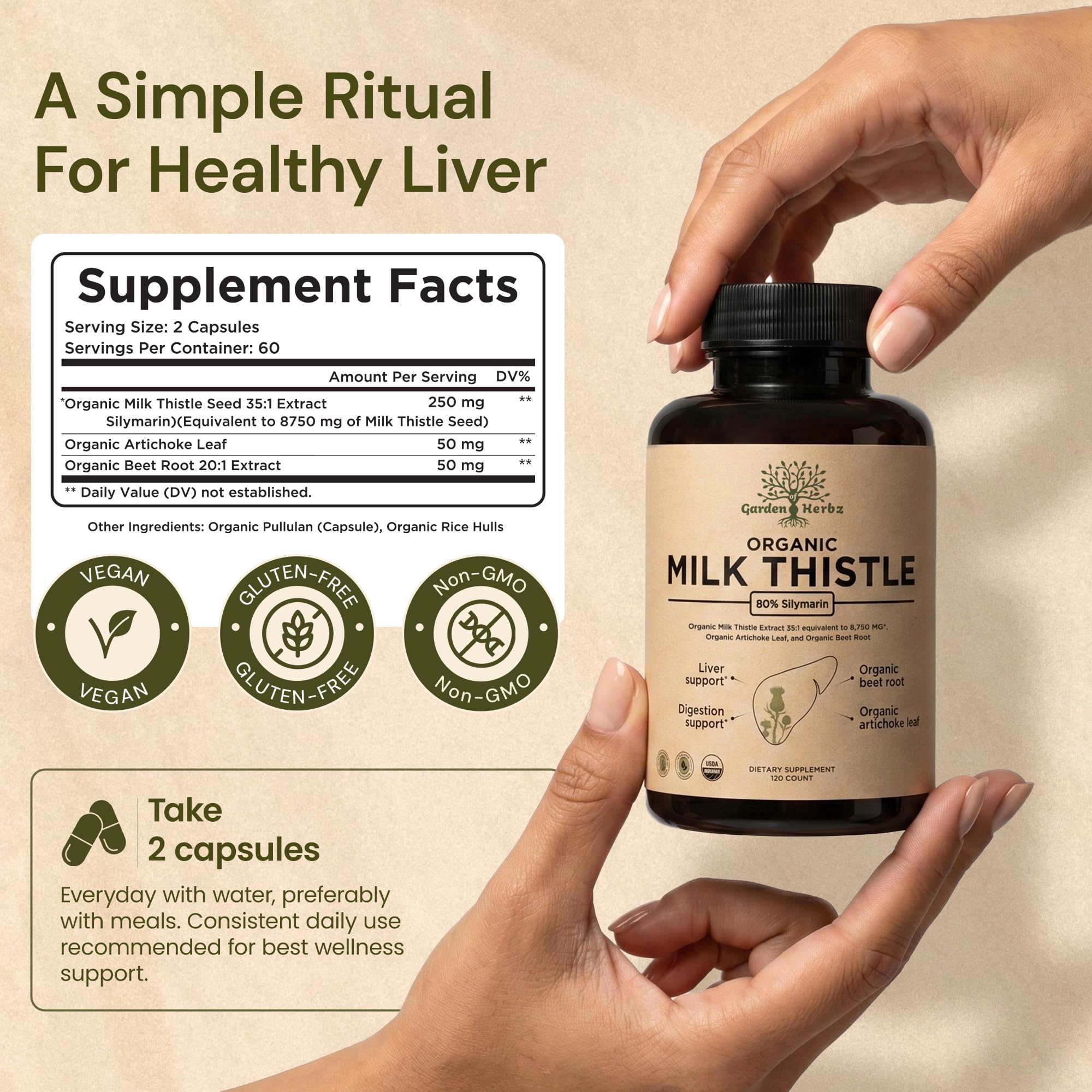 Garden of Herbz Liver Support Capsules

